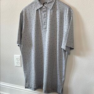 FootJoy Gray Pique Polo Shirt